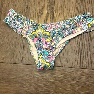 Victoria Secret Rainbow Paisley Low Rise Bikini Bottom